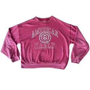 American Eagle oversized, pink sweatshirt size small